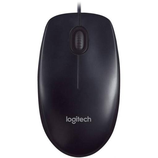 Logitech M90 optická myš, přenos USB, 2 tlačítko, 1000 dpi, černá