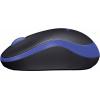 Logitech M185 optická myš, přenos bezdrátový, 3 tlačítko, 1000 dpi, modrá