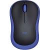 Logitech M185 optická myš, přenos bezdrátový, 3 tlačítko, 1000 dpi, modrá