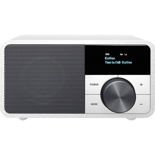 Sangean Genuine Mini DDR-7 A500419 stolní rádio, DAB+, FM, AUX, Bluetooth, stříbrná