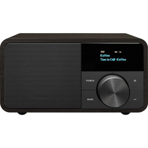 Sangean Genuine Mini DDR-7 A500421 stolní rádio, DAB+, FM, AUX, Bluetooth, tmavě hnědá