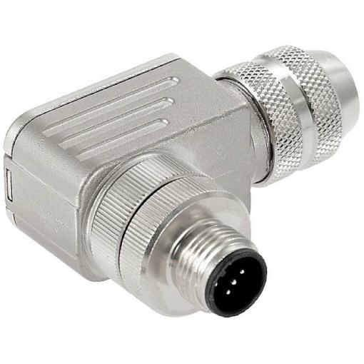 Weidmüller SAISW-4/8S-M12 4P A-ZF upravený zástrčkový konektor pro senzory - aktory, 1344730000, piny: 4, 1 ks