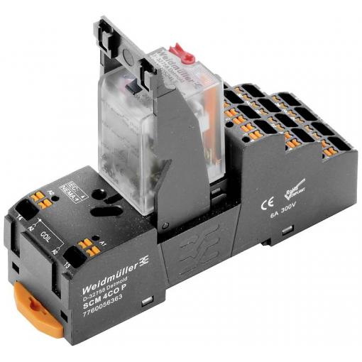Weidmüller DRMKITP230VAC 4CO LD/PB reléový modul, 230 V/AC, 5 A, 4 přepínací kontakty, 10 ks