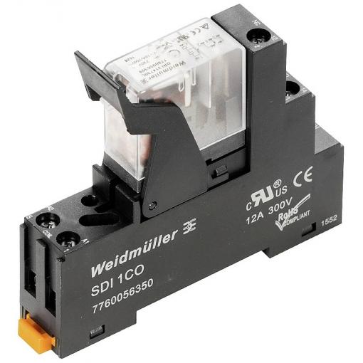 Weidmüller DRIKIT 24VDC 1CO LD reléový modul, 24 V/DC, 10 A, 1 přepínací kontakt, 10 ks