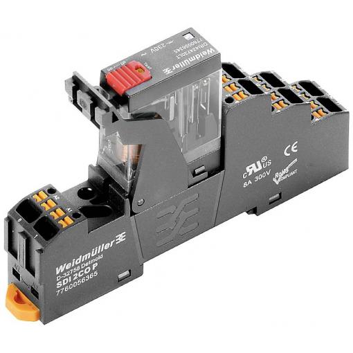 Weidmüller DRIKITP115VAC 2CO LD/PB reléový modul, 115 V/AC, 5 A, 2 přepínací kontakty, 10 ks
