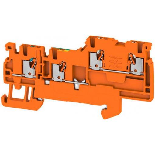 Weidmüller 2579580000 řadová svorka průchodky 3.50 mm pružinové připojení oranžová 100 ks