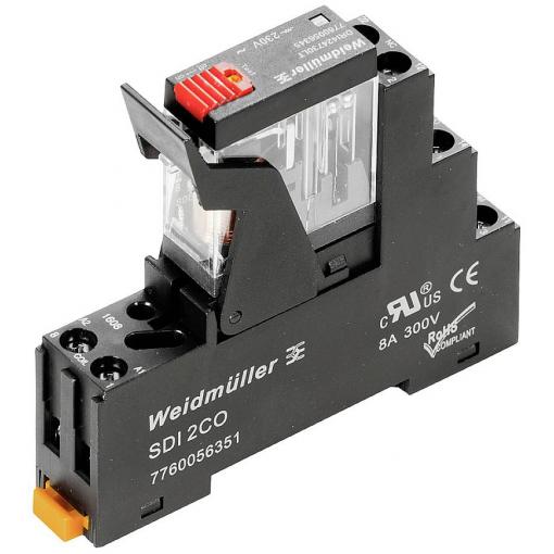 Weidmüller DRIKIT 24VAC 1CO LD/PB reléový modul, 24 V/AC, 10 A, 1 přepínací kontakt, 10 ks