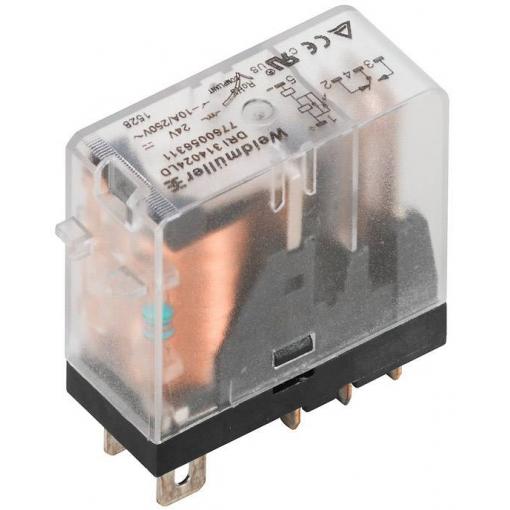 Weidmüller DRI314024LD, 7760056311 zátěžové relé, 250 V/AC, 250 V/DC, 10 A, 20 ks