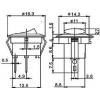 Vypínač kolébkový SMRS-101-2, OFF-ON 1pol.250V/1A