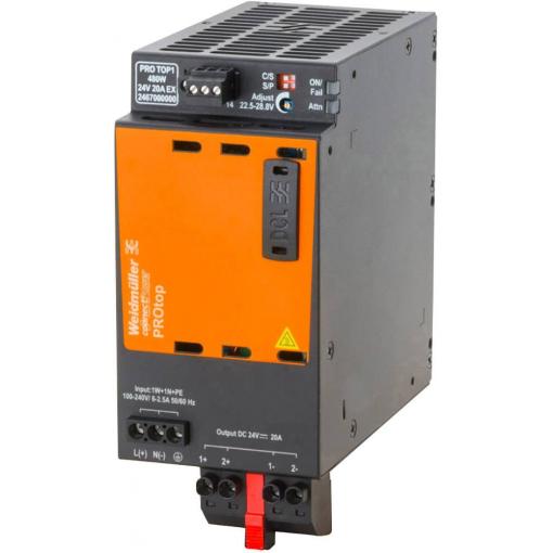 Weidmüller 2467000000 napájecí zdroj 24 V/DC 20 A 480 W Obsah 1 ks