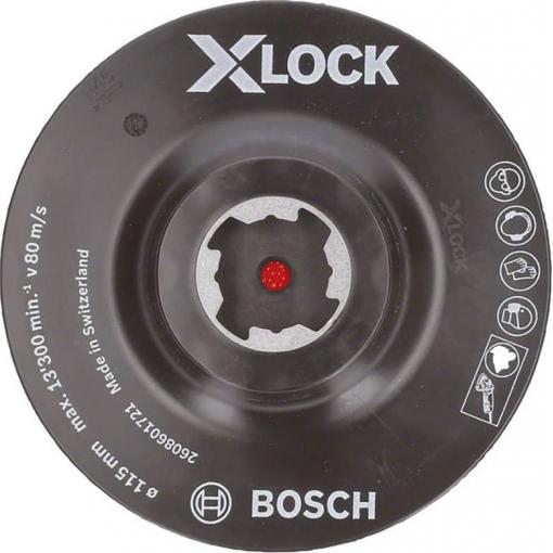 Opěrný talíř X-LOCK, se suchým zipem 115 mm Bosch Accessories 2608601721