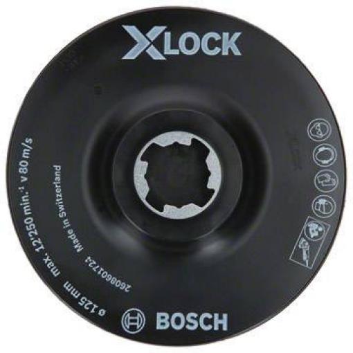 Opěrný talíř X-LOCK SCM se středovým kolíkem, 125 mm Bosch Accessories 2608601724
