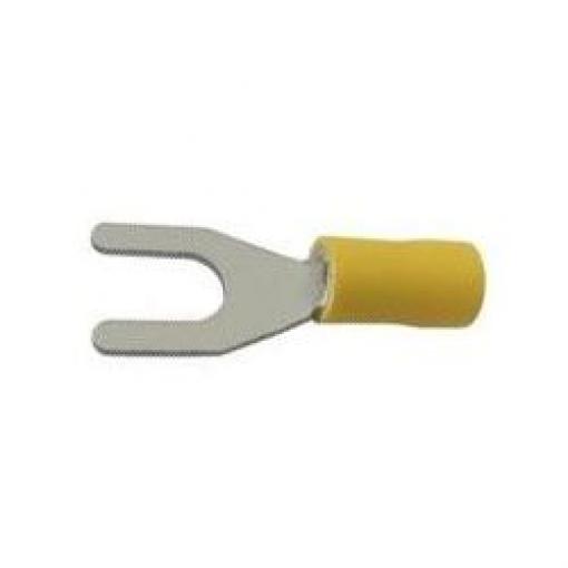 Vidlička kabelová 6,5mm žlutá (SVS 5,5-6)