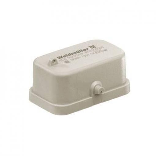 HDC enclosures, Size: HQ, Protection degree: IP 65, Cover for lower part of housing, Side-locking clamp on lower side, Standard HDC HQP DOD 2BO Weidmüller