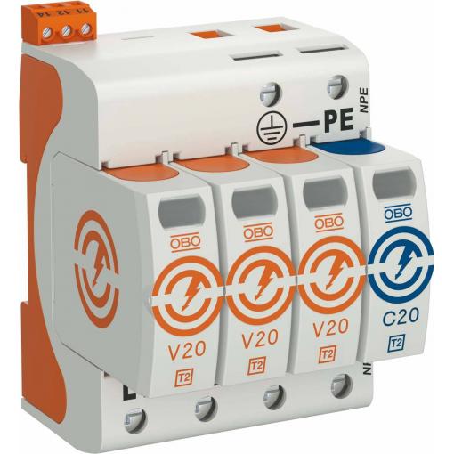 OBO Bettermann 5095333 V20-3+NPE+FS-280 modul s přepěťovou ochranou 20 kA 1 ks