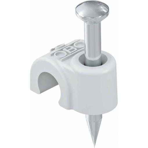 OBO Bettermann 2228408 Spona na hřebíky 25 ks šedá