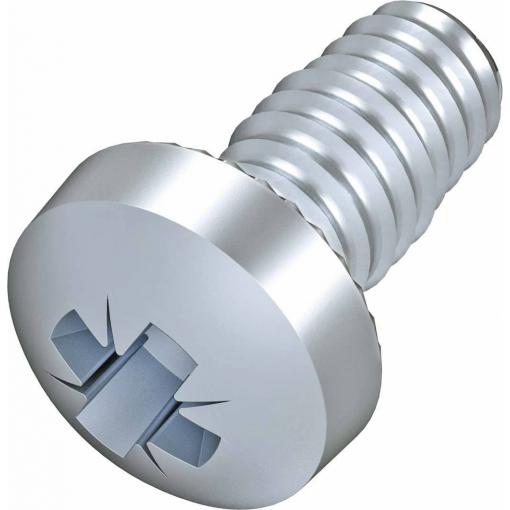 OBO Bettermann 3498092 závitníkové šrouby 4 mm 8 mm křížová drážka Pozidriv ocel pozinkované 100 ks