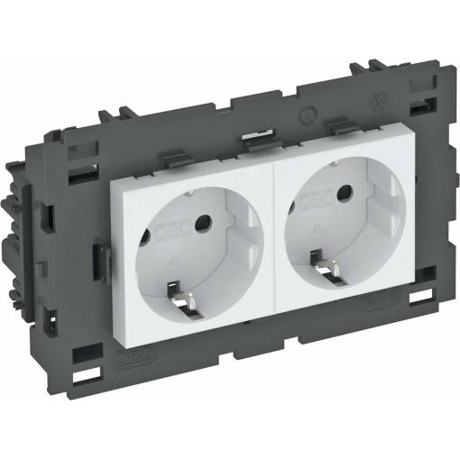 OBO Bettermann 6120432 přístrojová vložka zásuvka (š x v x h) 131 x 76 x 42 mm 1 ks bílá