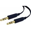 SpeaKa Professional SP-7870108 jack audio kabel [1x jack zástrčka 3,5 mm - 1x jack zástrčka 3,5 mm] 0.50 m černá pozlacené kontakty, flexibilní provedení