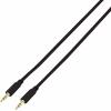 SpeaKa Professional SP-7870108 jack audio kabel [1x jack zástrčka 3,5 mm - 1x jack zástrčka 3,5 mm] 0.50 m černá pozlacené kontakty, flexibilní provedení