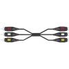 SpeaKa Professional kompozitní cinch AV prodlužovací kabel [3x cinch zástrčka - 3x cinch zásuvka] 2.00 m černá