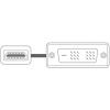 SpeaKa Professional DVI / HDMI kabelový adaptér DVI-D 18 + 1 pól Zástrčka, Zástrčka HDMI-A 2.00 m bílá SP-7870336 pozlacené kontakty DVI kabel
