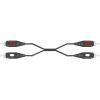 SpeaKa Professional SP-7870624 cinch audio kabel [2x cinch zástrčka - 2x cinch zástrčka] 10.00 m černá