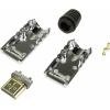 LogiLink CHP001 HDMI adaptér [1x kabel s otevřenými konci - 1x HDMI zástrčka] černá, stříbrná