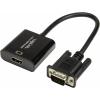 LogiLink CV0060 HDMI adaptér [1x VGA zástrčka - 1x HDMI zásuvka] černá 45.00 cm