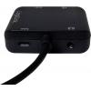 LogiLink CV0106 adaptér [1x HDMI zástrčka - 1x HDMI zásuvka, Toslink zásuvka (ODT)] černá 1.42 m