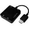 LogiLink CV0106 adaptér [1x HDMI zástrčka - 1x HDMI zásuvka, Toslink zásuvka (ODT)] černá 1.42 m