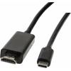 LogiLink USB-C® / HDMI kabelový adaptér USB-C ® zástrčka, Zástrčka HDMI-A 1.80 m černá UA0329 Kabel pro displeje USB-C®