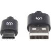 Manhattan USB kabel USB 2.0 USB-A zástrčka, USB-C ® zástrčka 0.50 m černá 354912
