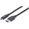 Manhattan USB kabel USB 3.2 Gen1 USB-A zástrčka, USB-C ® zástrčka 3.00 m černá 354981