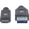 Manhattan USB kabel USB 3.2 Gen1 USB-A zástrčka, USB-C ® zástrčka 3.00 m černá 354981