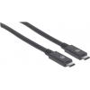 Manhattan USB kabel USB 3.2 Gen1 (USB 3.0 / USB 3.1 Gen1) USB-C ® zástrčka 2.00 m černá 354905