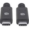 Manhattan USB kabel USB 3.2 Gen1 (USB 3.0 / USB 3.1 Gen1) USB-C ® zástrčka 2.00 m černá 354905
