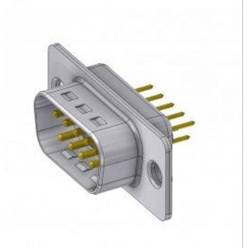 Deltron Connectors DT 09 PY/2 D-SUB zástrčka 180 ° Pólů: 9 pájené, piny 1 ks