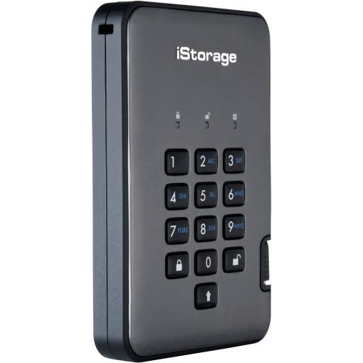 iStorage diskAshur PRO 2®, diskAshur PRO 2®, 1 TB, externí HDD 6,35 cm (2,5), USB 3.2 (Gen 2) , grafit, IS-DAP2-256-1000-C-G