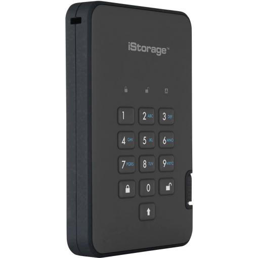 iStorage diskAshur 2®, diskAshur 2®, externí HDD 6,35 cm (2,5), USB 3.2 (Gen 2) , černá, IS-DA2-256-1000-B