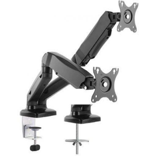 ICY BOX držák na stůl pro monitor IB-MS304-T, Monitorständer mit Tischhalterung für 2 Monitore bis zu 27’’ (68 cm) 2 Displej: (s) 68,6 cm (27) černá naklápěcí,
