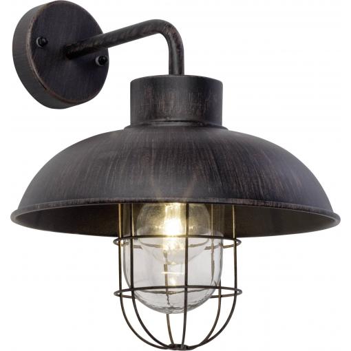 Brilliant Portland 96297/55 venkovní nástěnné osvětlení LED E27 60 W rezavá