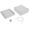 TRU COMPONENTS TC-7910716 univerzální pouzdro 125 x 115 x 58 ABS šedá 1 ks