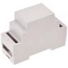 TRU COMPONENTS TC-7910732 pouzdro na DIN lištu 34 x 89 x 63 ABS-V0 šedá 1 ks