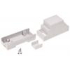 TRU COMPONENTS TC-7910732 pouzdro na DIN lištu 34 x 89 x 63 ABS-V0 šedá 1 ks