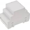 TRU COMPONENTS TC-7910772 pouzdro na DIN lištu 53 x 90 x 65 ABS-V0 šedá 1 ks