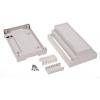 TRU COMPONENTS TC-7910908 pouzdro na DIN lištu 139 x 89 x 63 ABS-V0 šedá 1 ks