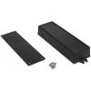 TRU COMPONENTS TC-7910944 Přírubové pouzdro 155 x 49 x 27 ABS černá 1 ks