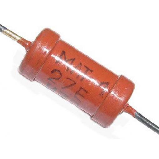 Rezistor 220 Ω, 1 W, metaloxid, 13 × 6,6 mm