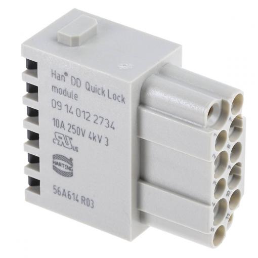 Zásuvkový modul 09140122734 HARTING Množství: 1 ks modul zásuvky